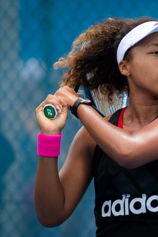 NAOMI OSAKA Practice at Brisbane International 01/02/2019
