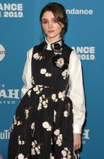 NATALIA DYER at Velvet Buzzsaw Premiere at 2019 Sundance Film Festival 01/27/2019