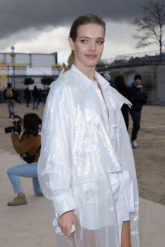 NATALIA VODIANOVA Arrives at Louis Vuitton Show at Paris Fashion Week 01/17/2019