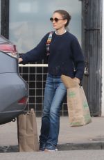 NATALIE PORTMAN in Denim Out Shopping in Los Feliz 01/28/2019