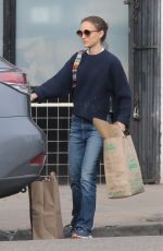 NATALIE PORTMAN in Denim Out Shopping in Los Feliz 01/28/2019