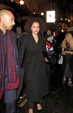 NATHALIE EMMANUELL Leaves La Boheme VIP Press Night in London 01/29/2019