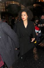 NATHALIE EMMANUELL Leaves La Boheme VIP Press Night in London 01/29/2019