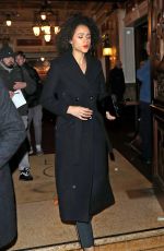 NATHALIE EMMANUELL Leaves La Boheme VIP Press Night in London 01/29/2019