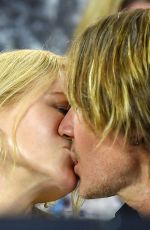 NICOLE KIDMAN and Keith Urban Kissing at Australia Open Tennis in Melbourne 01/24/2019