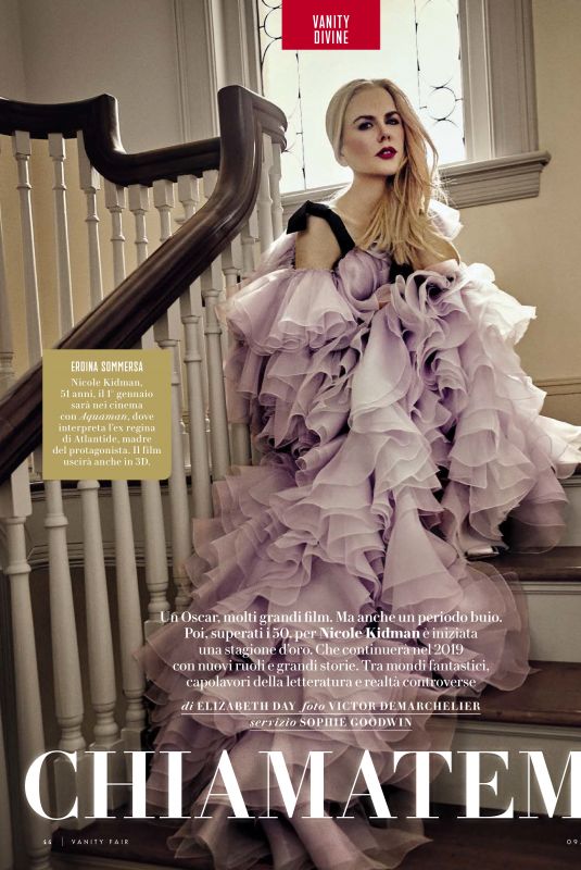 NICOLE KIDMAN in Vanity Fair Magazine, Italy January 2019