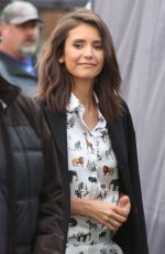 NINA DOBREV on the Set of Extra in Universal City 01/15/2019