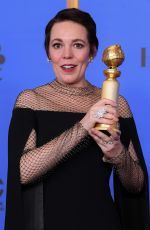 OLIVIA COLMAN at 2019 Golden Globe Awards in Beverly Hills 01/06/2019
