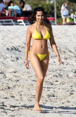PADMA LAKSHMI in Bikini on the Beach in Miami 01/05/2019