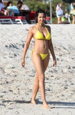 PADMA LAKSHMI in Bikini on the Beach in Miami 01/05/2019