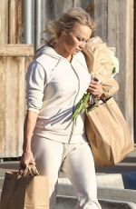 PAMELA ANDERSON Shopping at Vintage Grocers in Malibu 01/21/2019