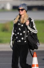 PARIS HILTON Arrives on a Private Jet in Los Angeles 01/02/2018