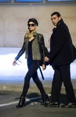 PARIS HILTON at a Service Station in Bologna 01/15/2019