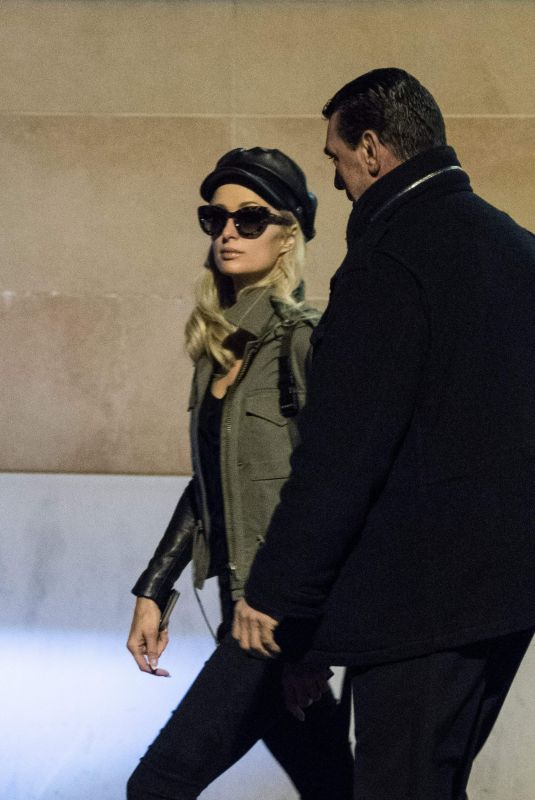 PARIS HILTON at a Service Station in Bologna 01/15/2019