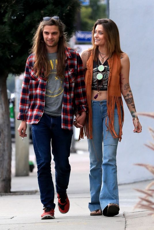 PARIS JACKSON and Gabriel Glenn Out on Melrose Ave in West Hollywood 01/29/2019