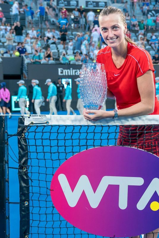 PETRA KVITOVA Wins 2019 Sydney International Tennis Final at Sydney Olympic Park 01/12/2019