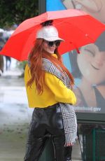 PHOEBE PRICE Out with Her Dog in Beverly Hills 01/17/2019