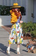PHOEBE PRICE Out with Her Dog in Beverly Hills 01/30/2019