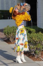 PHOEBE PRICE Out with Her Dog in Beverly Hills 01/30/2019