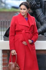 Pregnant MEGHAN MARKLE at Birkenhead at Hamilton Square 01/14/2019