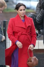Pregnant MEGHAN MARKLE at Birkenhead at Hamilton Square 01/14/2019