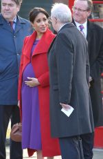 Pregnant MEGHAN MARKLE at Birkenhead at Hamilton Square 01/14/2019