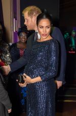 Pregnant MEGHAN MARKLE at Cirque Du Soleil Totem 10th Anniversary Premiere in London 01/16/2019