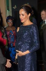 Pregnant MEGHAN MARKLE at Cirque Du Soleil Totem 10th Anniversary Premiere in London 01/16/2019