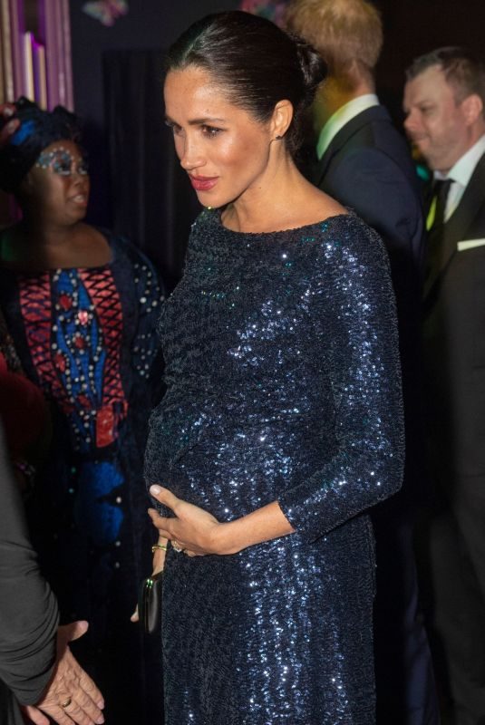 Pregnant MEGHAN MARKLE at Cirque Du Soleil Totem 10th Anniversary Premiere in London 01/16/2019