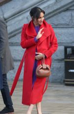 Pregnant MEGHAN MARKLE at Town of Birkenhead in Merseyside 01/14/2019