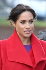 Pregnant MEGHAN MARKLE at Town of Birkenhead in Merseyside 01/14/2019