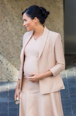 Pregnant MEGHAN MARKLE Leaves National Theatre in London 01/30/2019