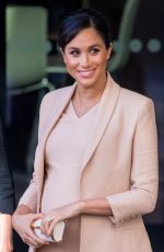 Pregnant MEGHAN MARKLE Leaves National Theatre in London 01/30/2019