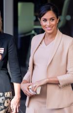 Pregnant MEGHAN MARKLE Leaves National Theatre in London 01/30/2019