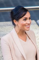 Pregnant MEGHAN MARKLE Leaves National Theatre in London 01/30/2019