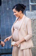 Pregnant MEGHAN MARKLE Leaves National Theatre in London 01/30/2019