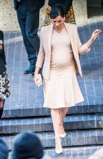 Pregnant MEGHAN MARKLE Leaves National Theatre in London 01/30/2019