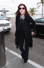 PRISCILLA PRESLEY at Los Angeles Intenrational Airport 01/10/2019