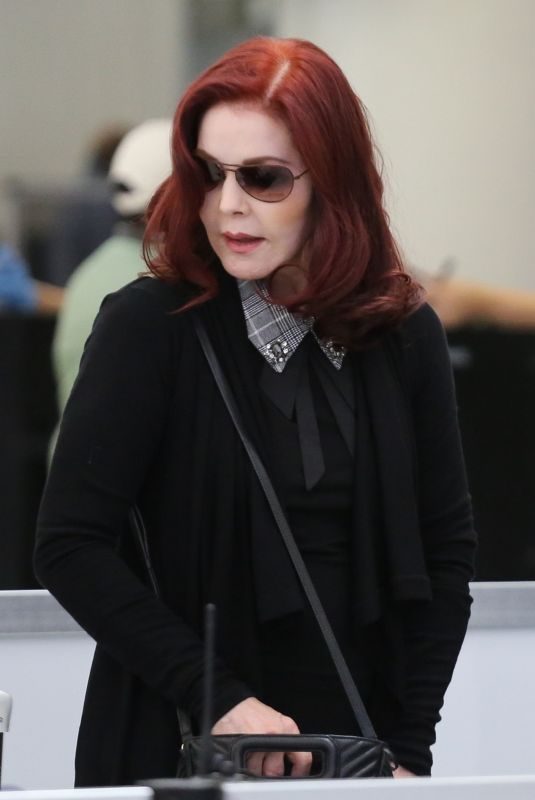 PRISCILLA PRESLEY at Los Angeles Intenrational Airport 01/10/2019
