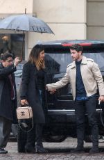 PRIYANKA CHOPRA and Nick Jonas Arrives at Peninsula Hotel in New York 01/17/2019