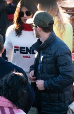 PRIYANKA CHOPRA, SOPHIE TURNER and Nick and Joe Jonas Out in Verbier 12/31/2018