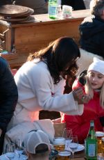 PRIYANKA CHOPRA, SOPHIE TURNER and Nick and Joe Jonas Out in Verbier 12/31/2018