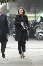 QUEEN LETIZIA OF SPAIN Out and About in Madrid 01/17/2019