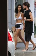 RAVEN LYNN and Jack Dorsey Out Shopping in St Barth 12/30/2018