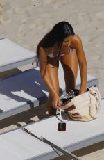 REBECCA SCOTT in Bikini on the Beach in Miami 01/02/2019