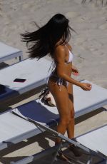 REBECCA SCOTT in Bikini on the Beach in Miami 01/02/2019