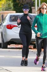 REESE WITHERSPOON Out Jogging in Brentwood 01/08/2019