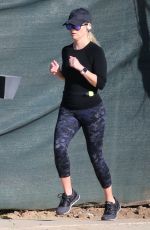 REESE WITHERSPOON Out Jogging in Brentwood 01/26/2019