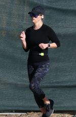 REESE WITHERSPOON Out Jogging in Brentwood 01/26/2019