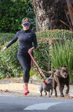 REESE WITHERSPOON Out with Her Dogs in Santa Monica 01/13/2019
